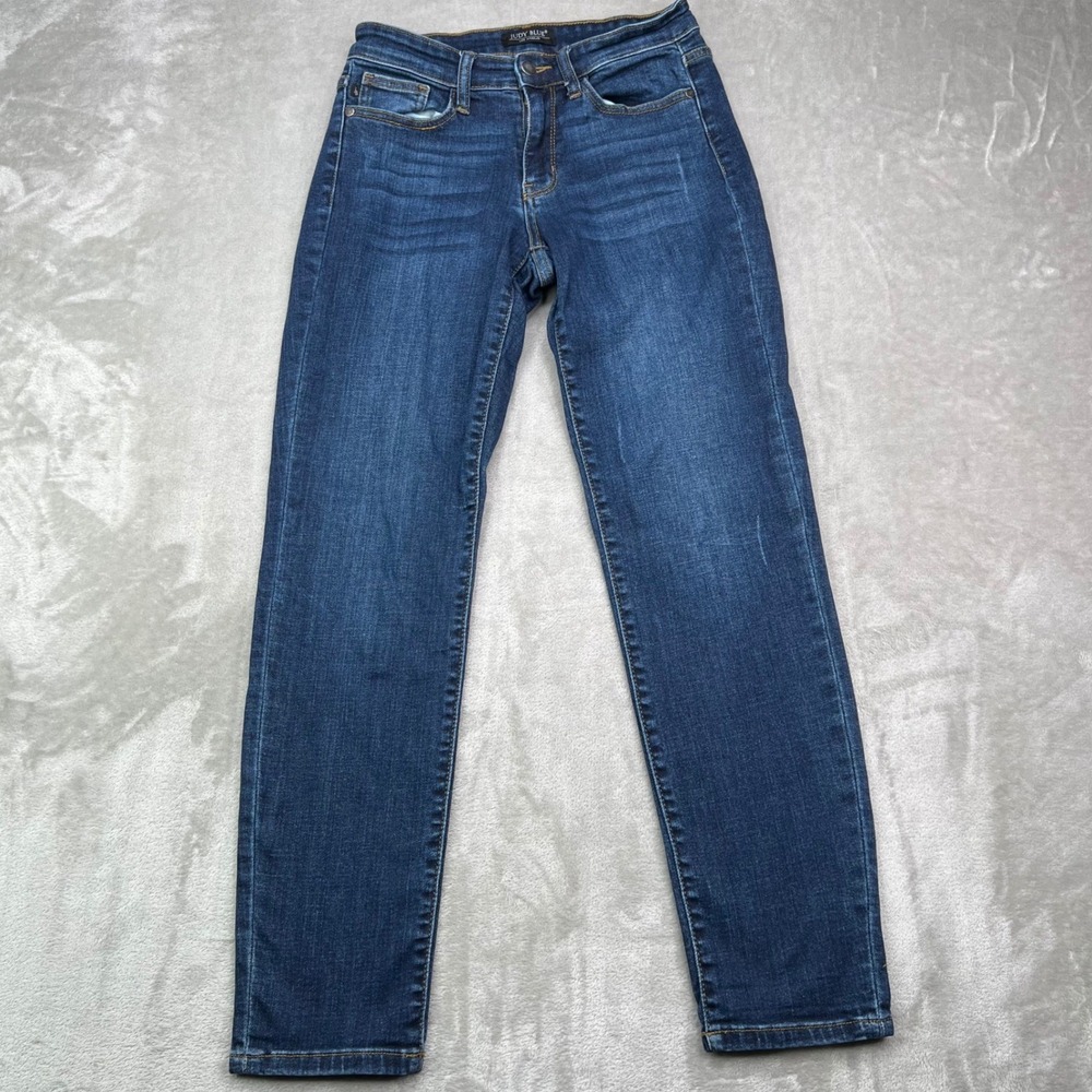 Judy Blue Slim Fit Jeans Womens 26 Dark Wash Blue Stretch Denim Preppy Pants